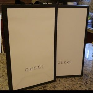 Empty Gucci Shoe Box w/Gucci Shopping Bag